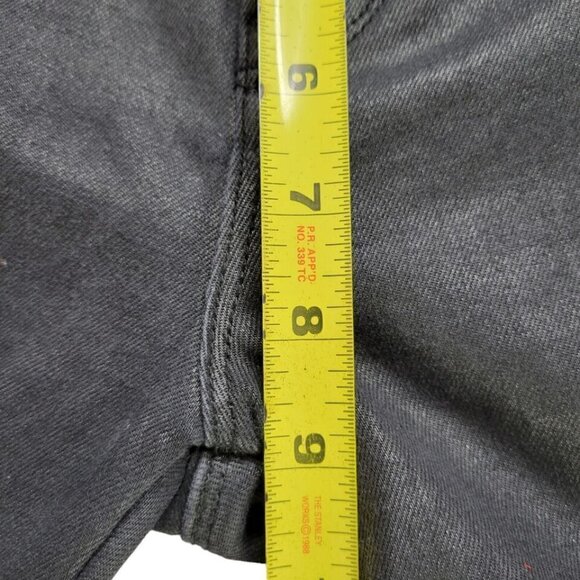 Cult of Individuality Jeans Women Size 31 34X29 Black Skinny Waxed Coated Moto - Picture 15 of 16